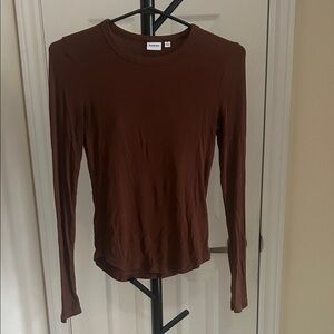 Sunday Best Cocoa Long Sleeve Top